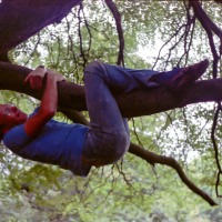 Steve climbing