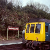 Passenger train from Winslow to Milton Keynes