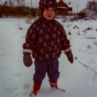 Selina in the snow