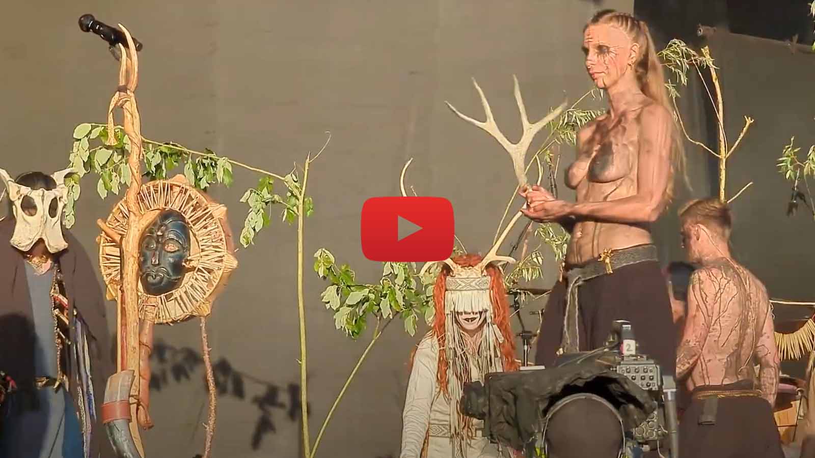 Heilung an experimental folk band  played the West Holts stage at Glastonbury in 2024