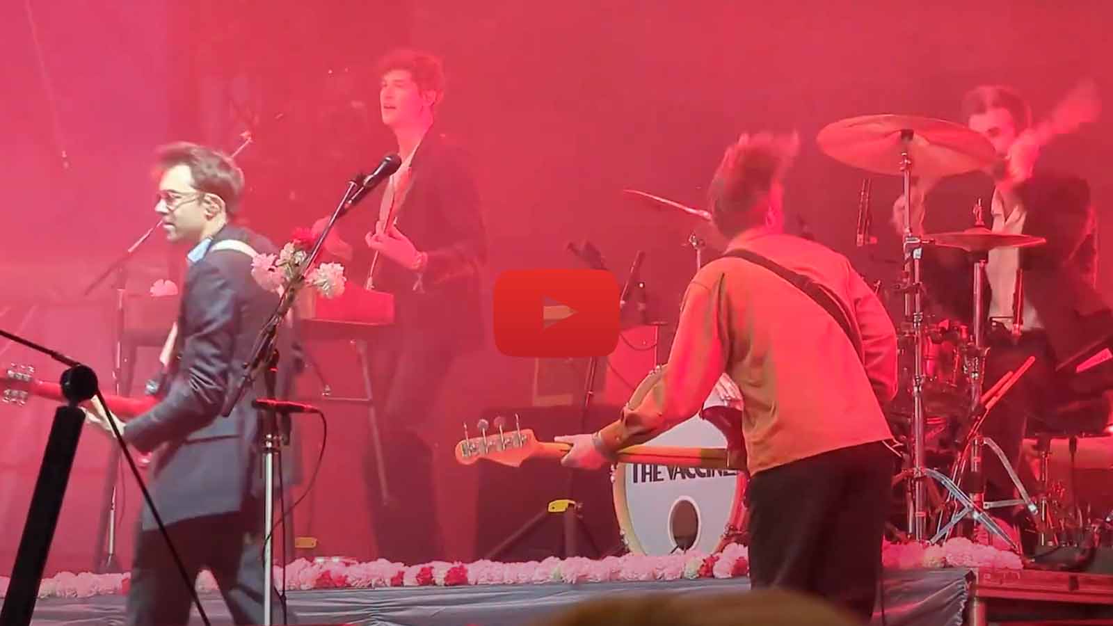 The Vaccines playing the West Holts Stage at Glastonbury 2024